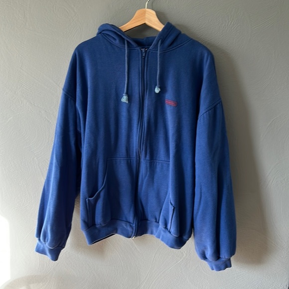 Vintage 70s McGregor Heavyweight Thermal Zip Up Hoodie Sz XL - Picture 2 of 4